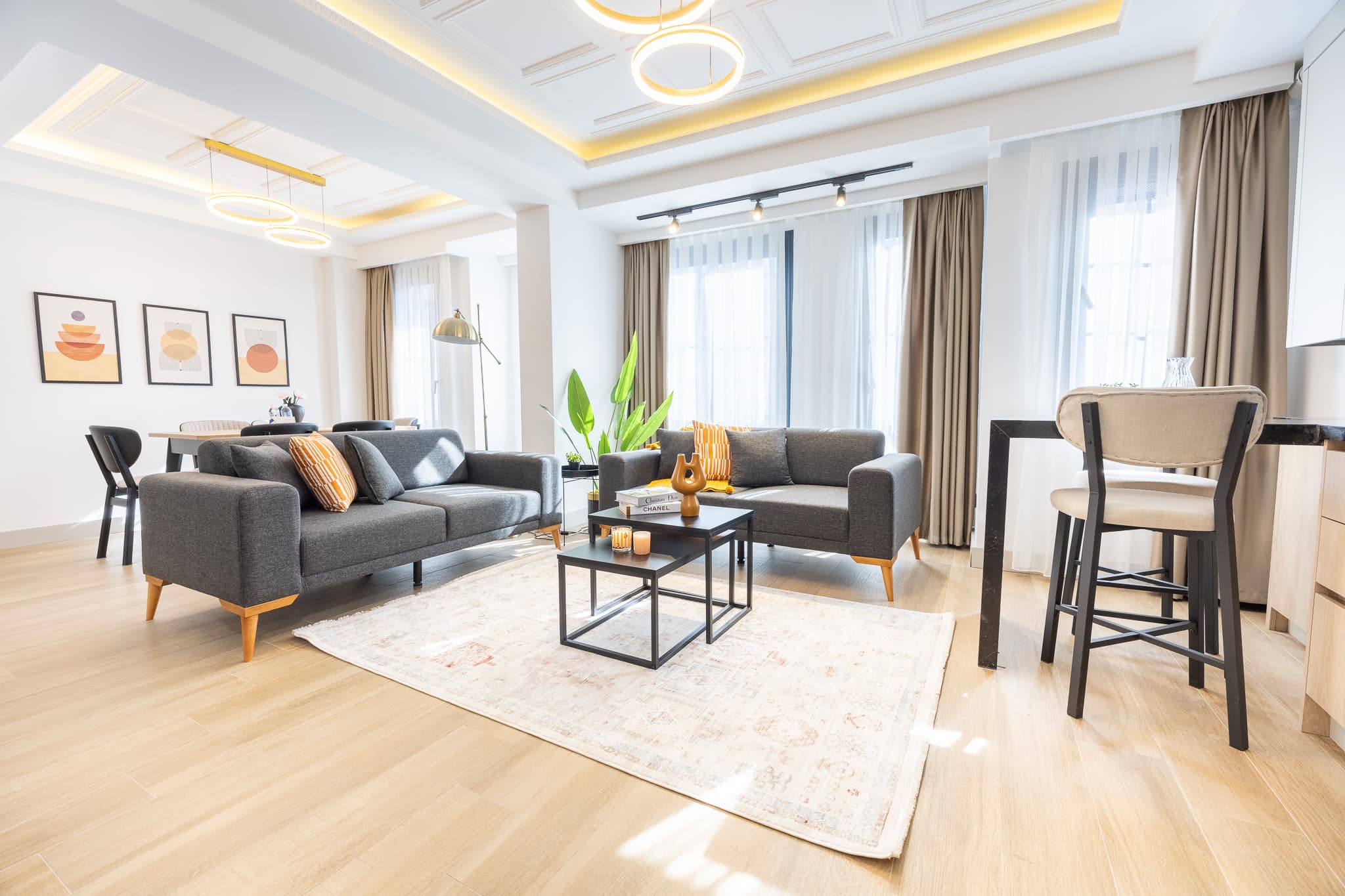 Modern & Bright 1BR Duplex  with Private Terrace , furnished apartment in Beyoğlu, Istanbul
