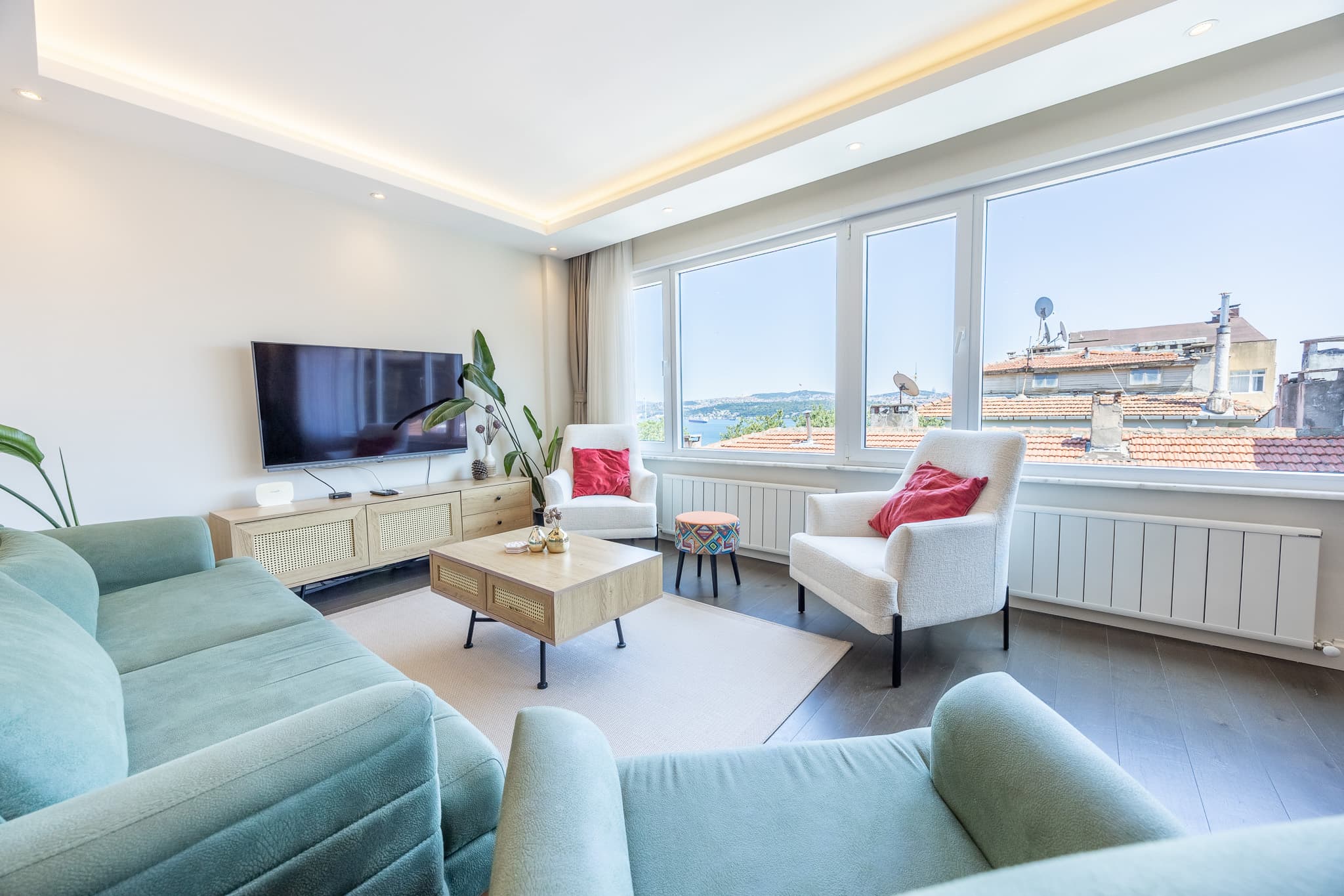 Elegant Duplex 4 BDR with Panoramic Bosphorus View, furnished apartment in Şişli, Istanbul