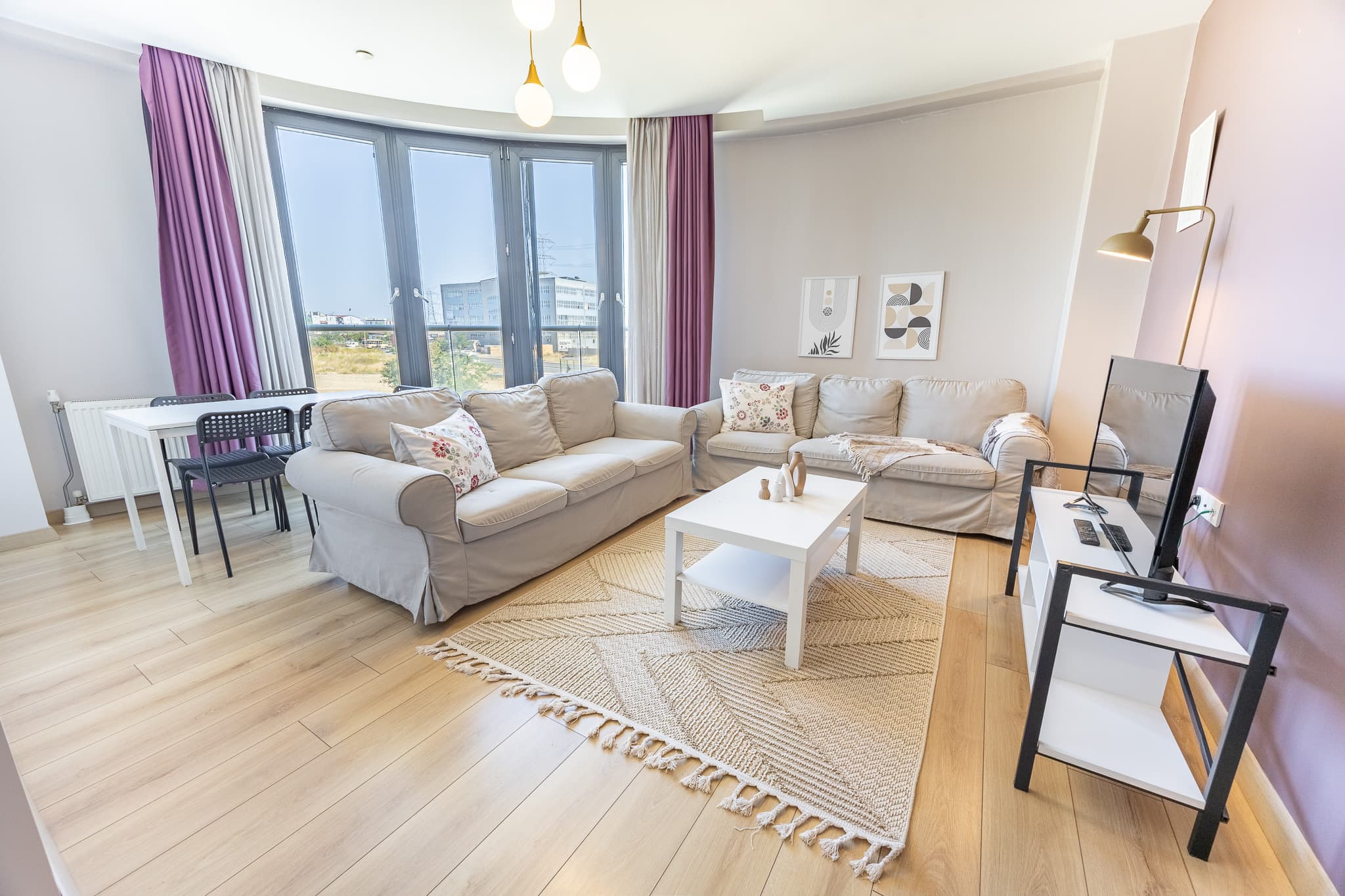 2bedr apart with city view  long term rent, furnished apartment in Başakşehir, Istanbul