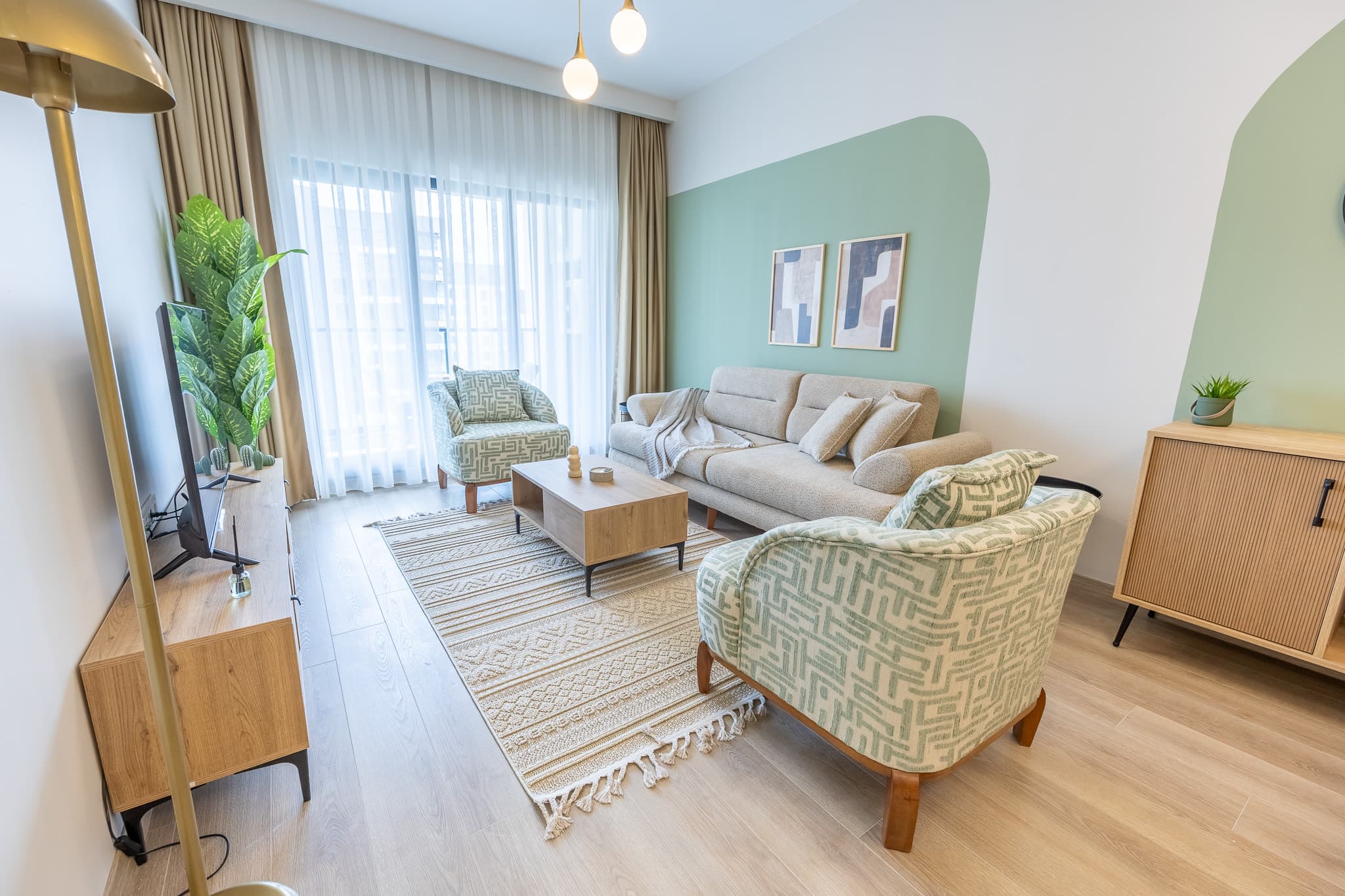 Modern Family Home 2bedr with balcony , furnished apartment in Başakşehir, Istanbul