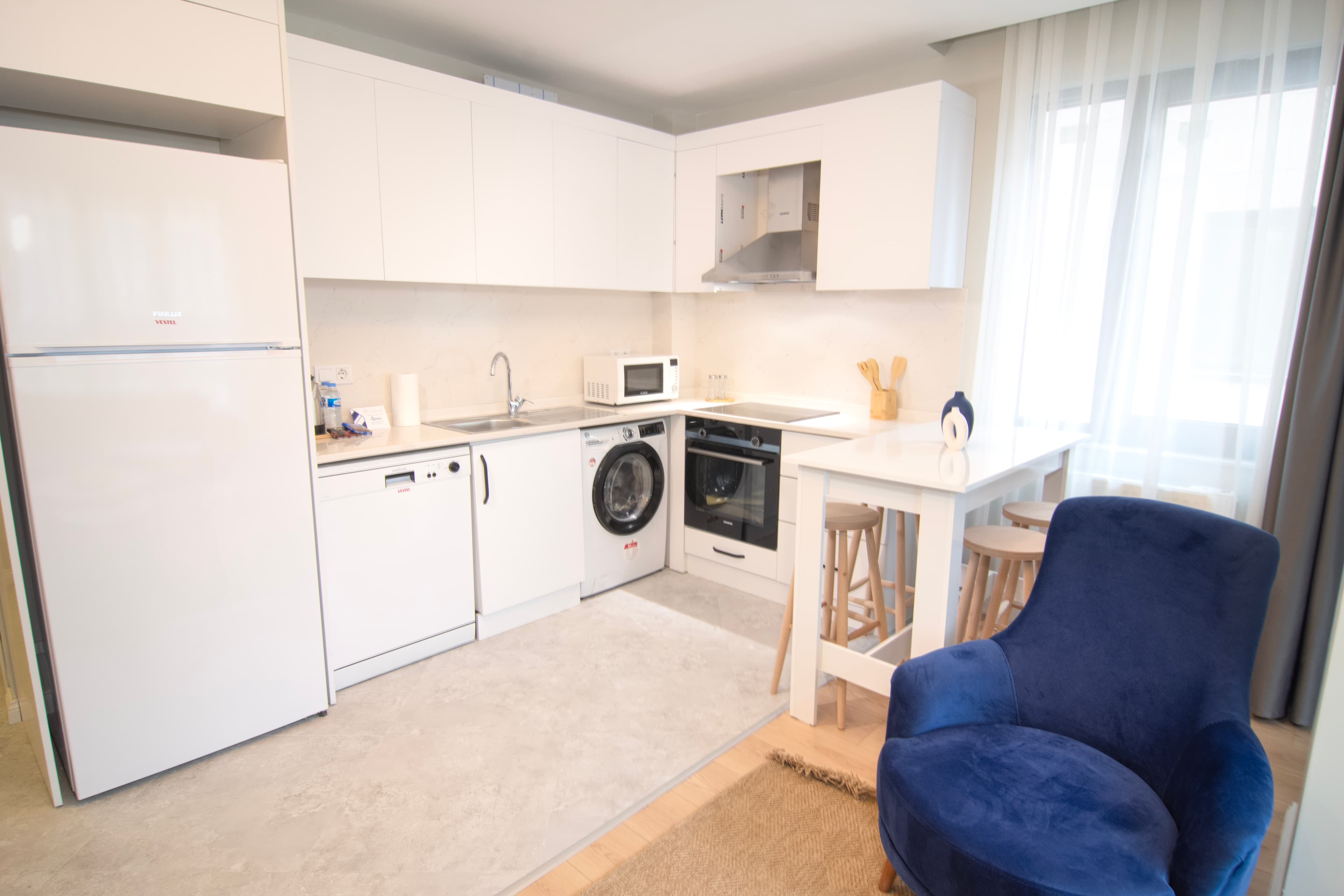 brand new apt with bedroom & office, furnished apartment in Kağıthane, Istanbul — image 11