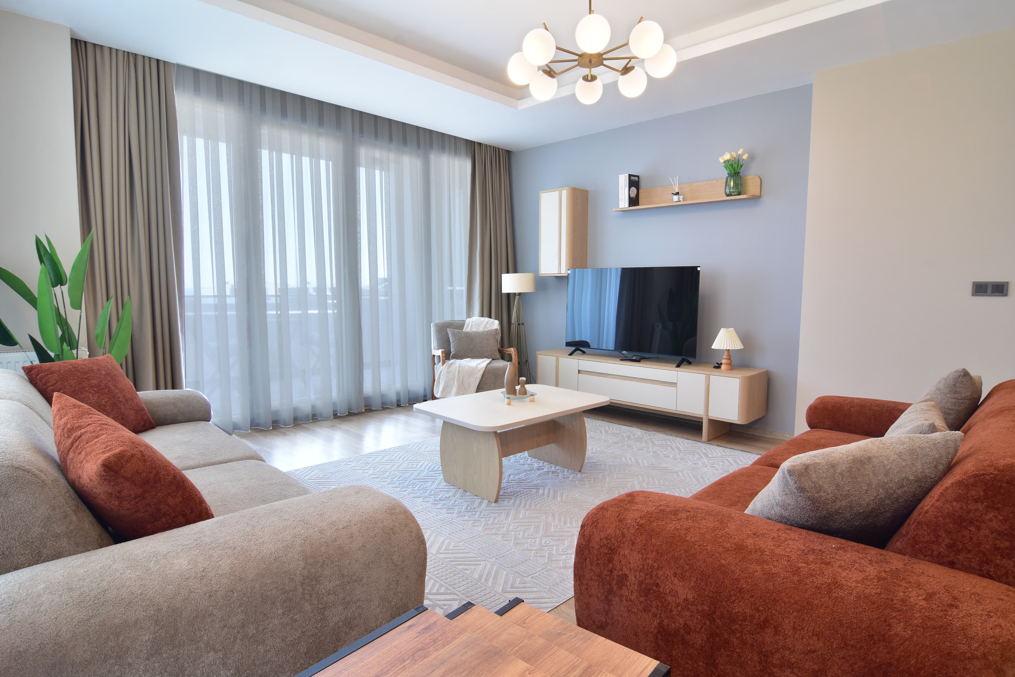 Full sea view Duplex apartment, furnished apartment in Beylikdüzü, Istanbul — image 9