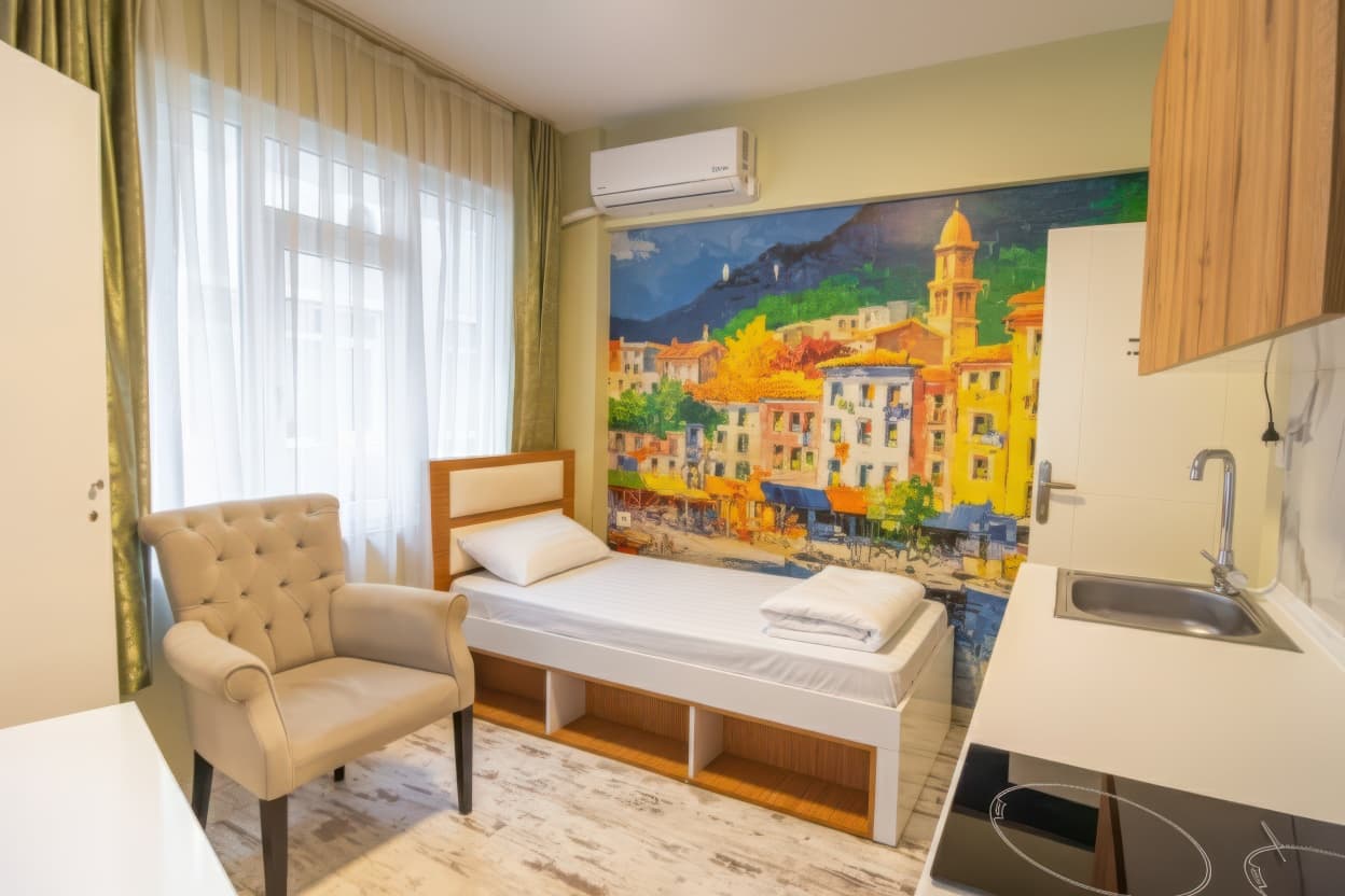 Central apart at Beşiktaş  2bdr with  3 single bed, furnished apartment in Beşiktaş, Istanbul — image 3