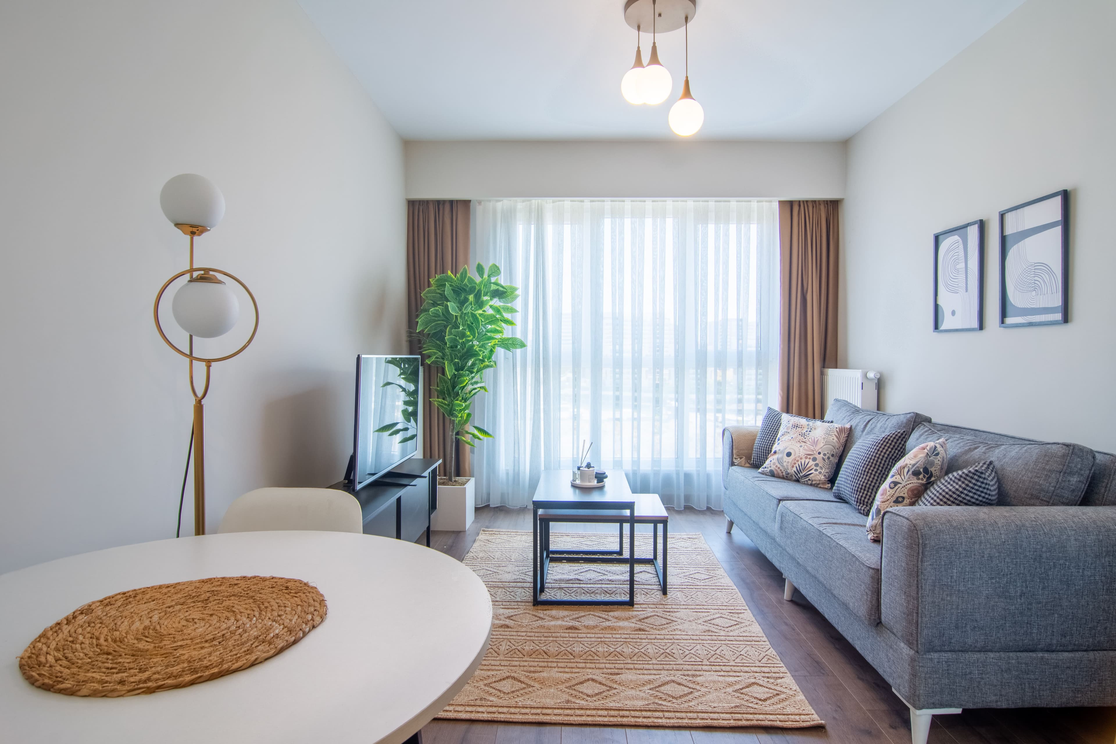 1bedr apart with balcony long term rent, furnished apartment in Başakşehir, Istanbul