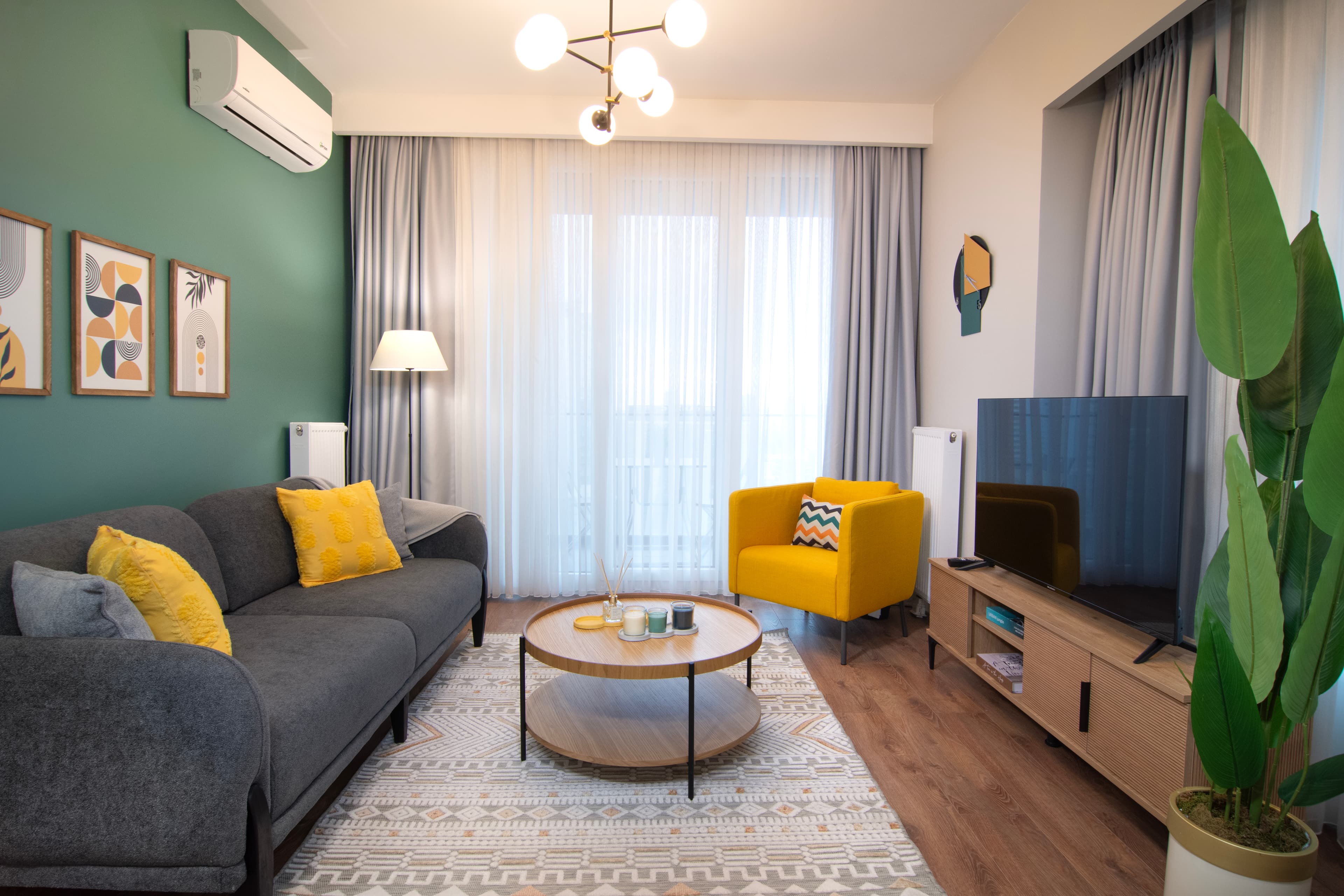 14th floor Brand new cozy 2BR Apt, furnished apartment in Bağcılar, Istanbul