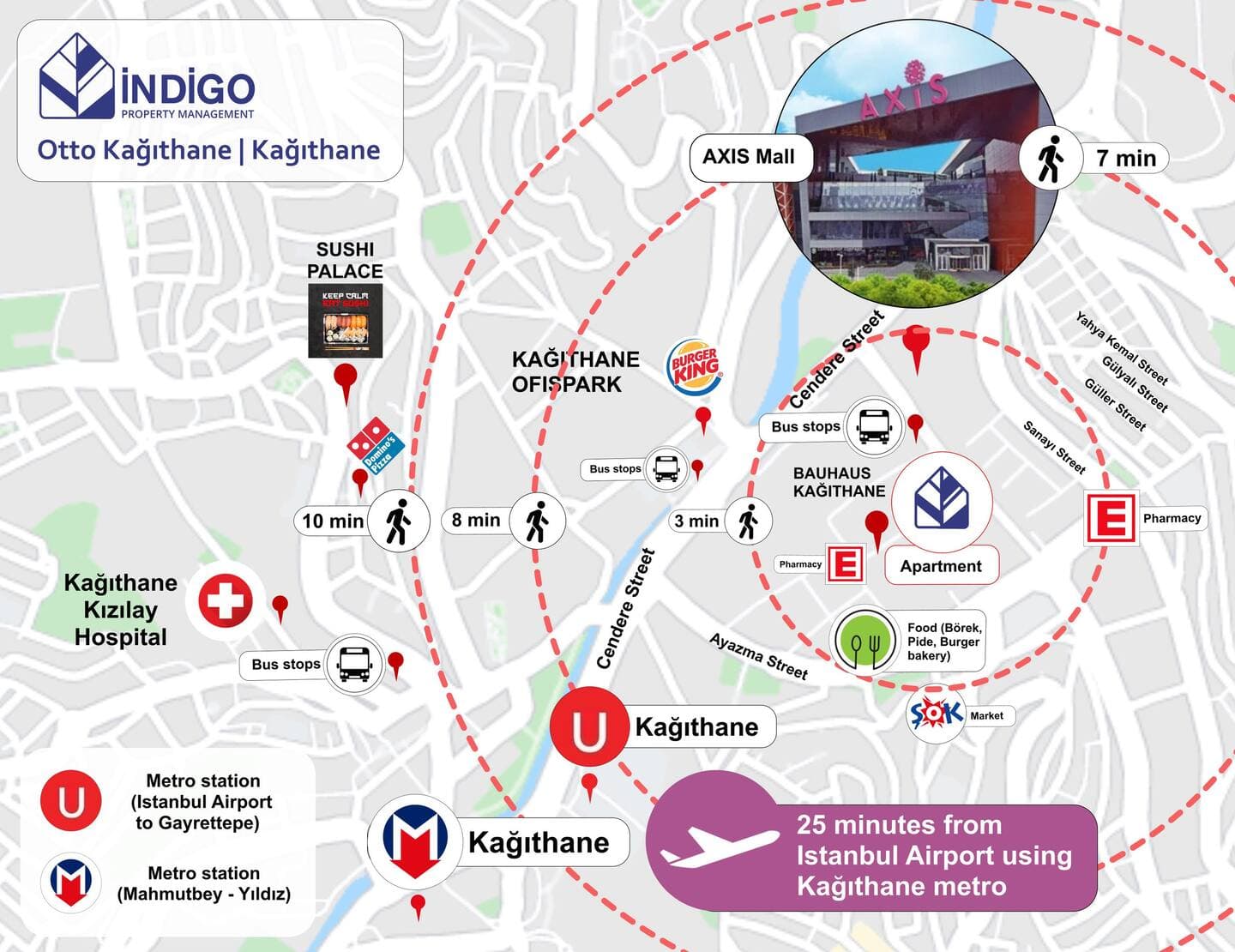 Modern & Fancy 2-Bedroom Apt with Nespresso, furnished apartment in Kağıthane, Istanbul — image 17